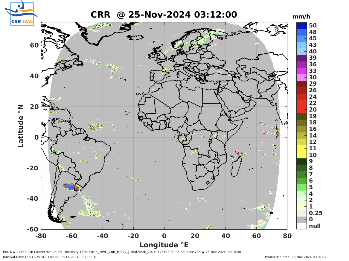 NWC GEO CRR Convective Rainfall Intensity 15m