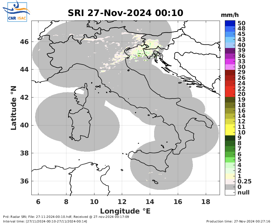 Radar Surface Rainfall Intensity