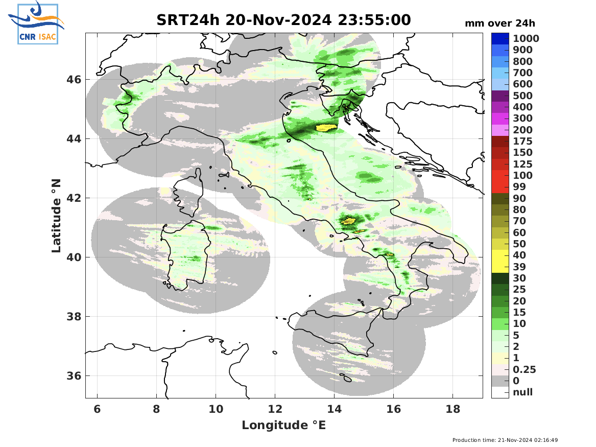 Radar Surface Rainfall Total